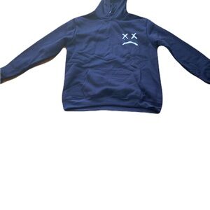Navy Blue Graphic Hoodie